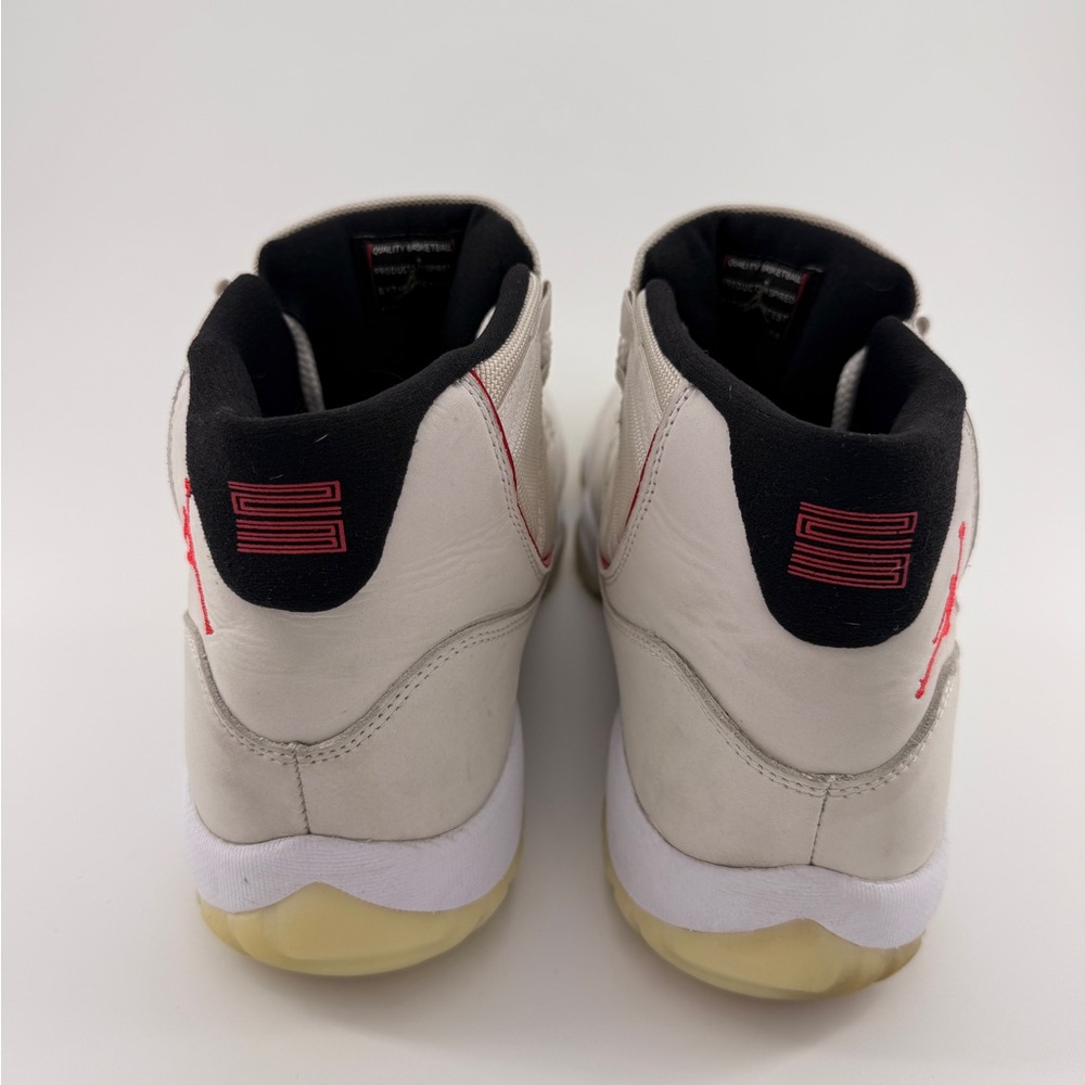 Air Jordan 11 Retro Platinum Tint Gym Red Men's Size 11 Sneakers - Picture 5 of 8